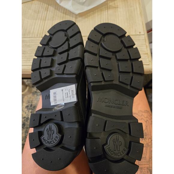 Moncler Hevea Chelsea Boots Black Leather Slip On Size EU 35.5 Ankle NIB 990 - Picture 11 of 11